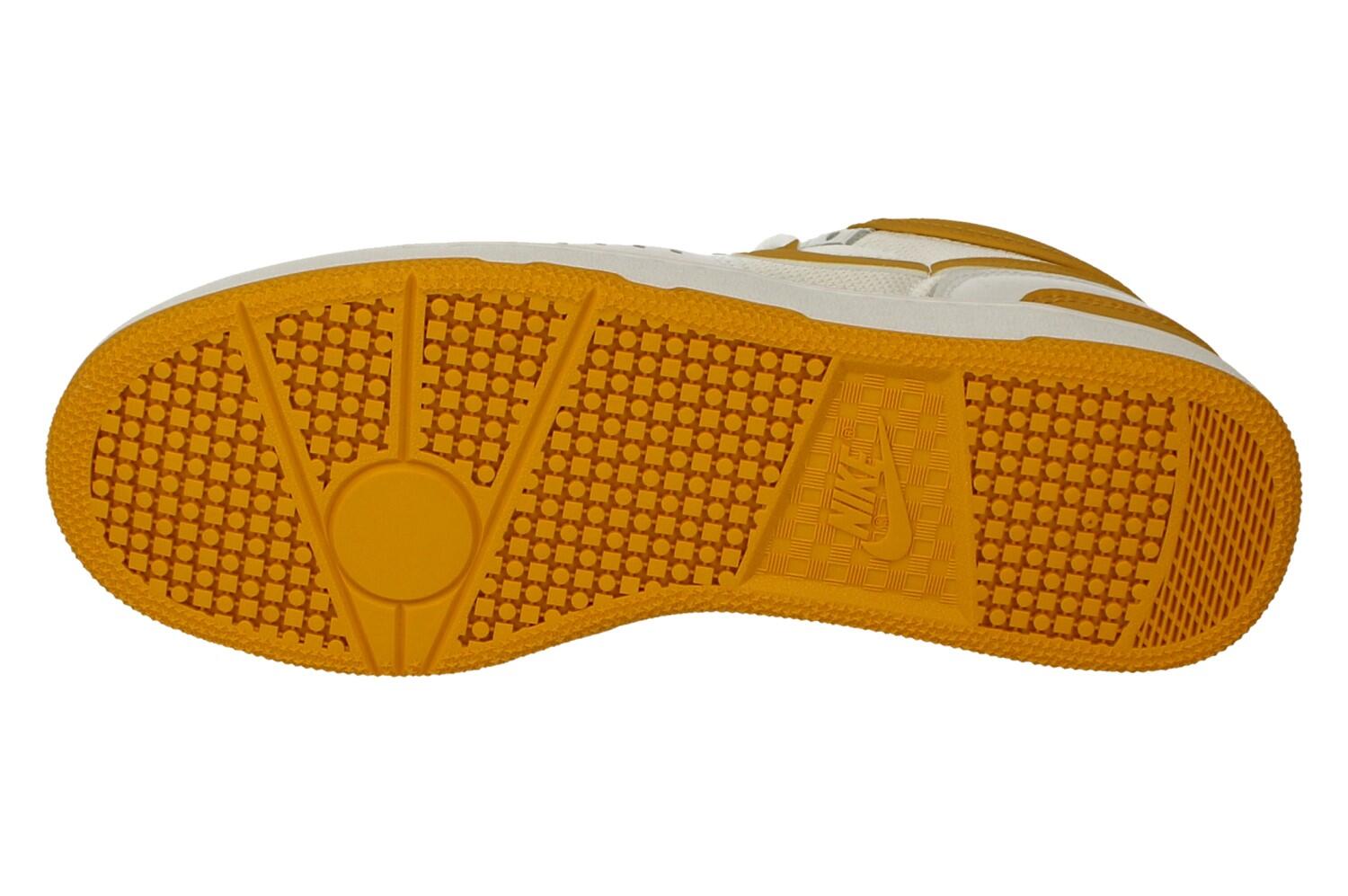 Zapatillas Deportivas de Cuero Attack para Hombre Blanco, Amarillo 5/5