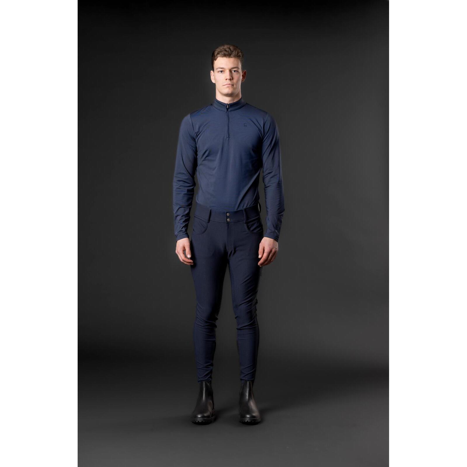 Pantaloni da equitazione full grip per bambini Equipage Hunt 4/7