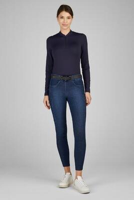 Pikeur brinja jeans rijbroek dames blauw