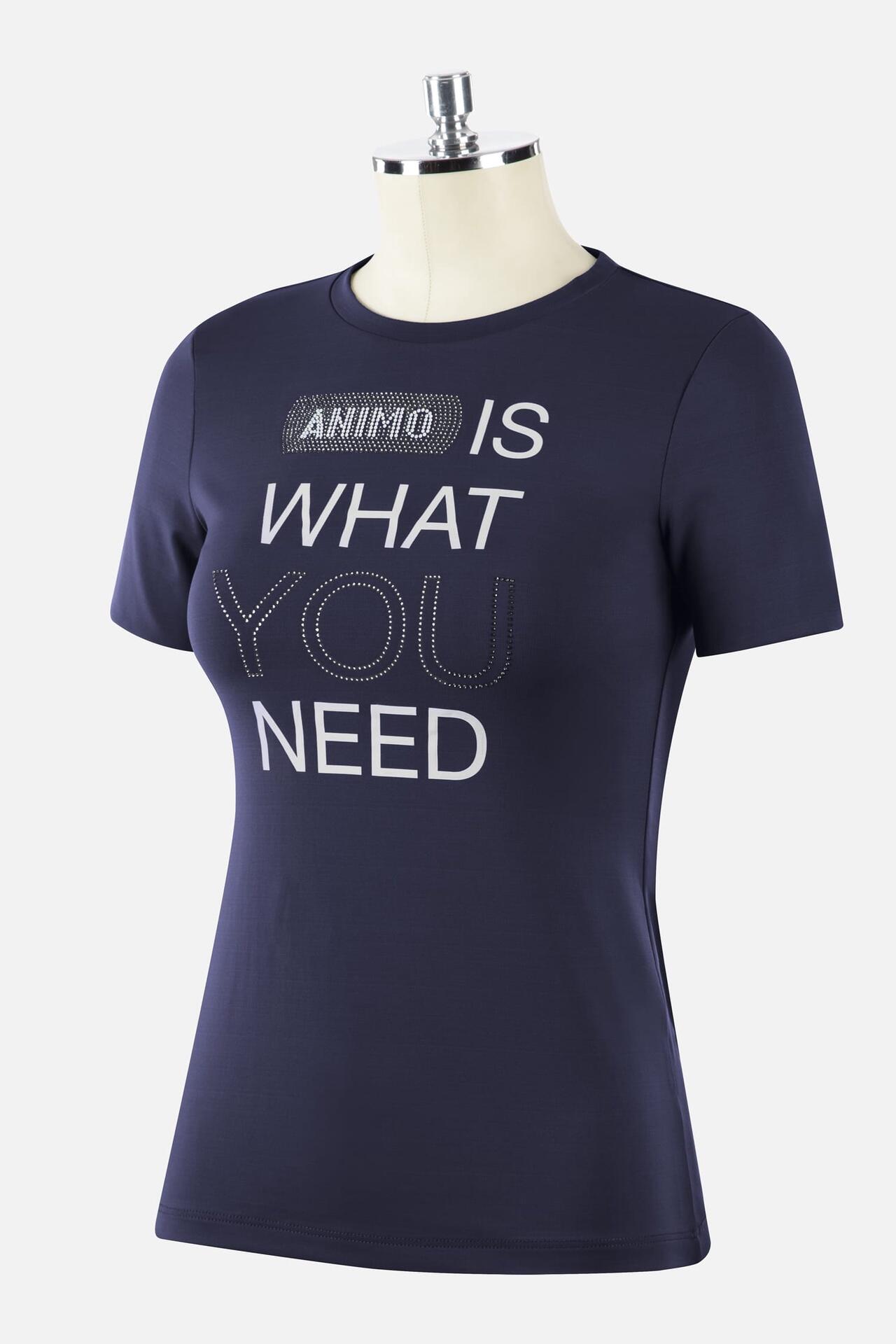 ANIMO ITALIA Animo T-shirt Finick Dames Blauw -