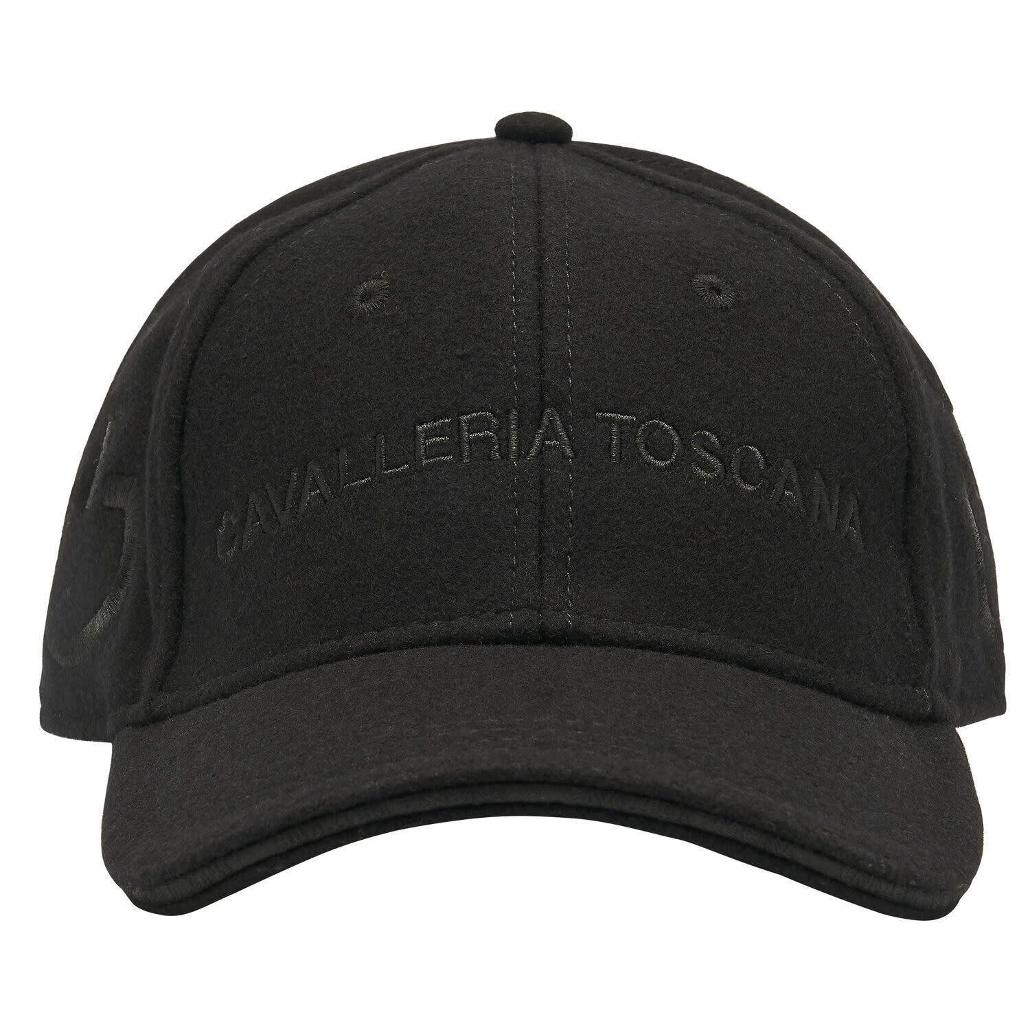 CAVALLERIA TOSCANA Cavalleria Toscana Wool Baseball Cap Zwart
