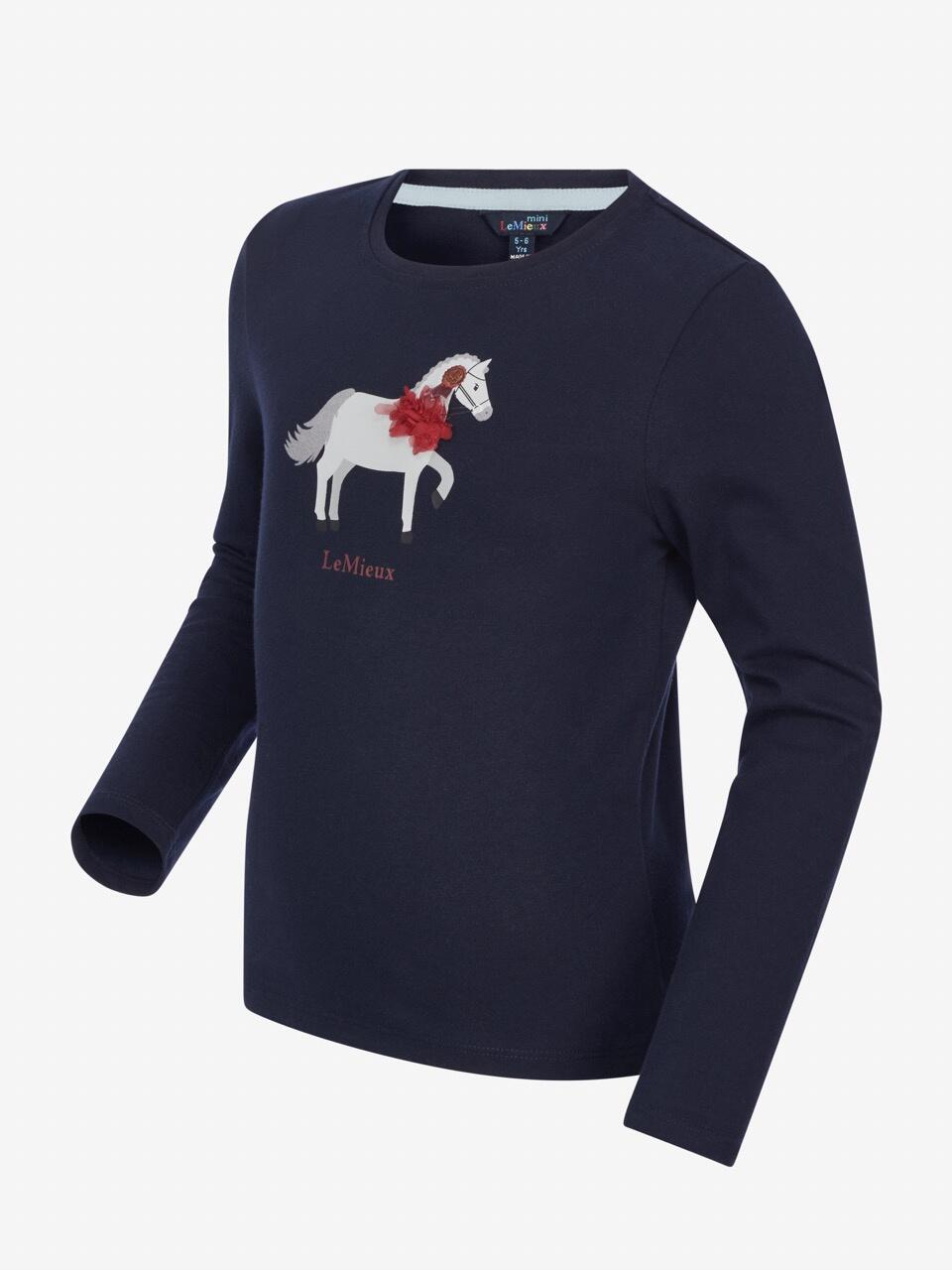 LEMIEUX Lemieux Mini Jessie Shirt Lange Mouw Kids Fw24 Blauw -
