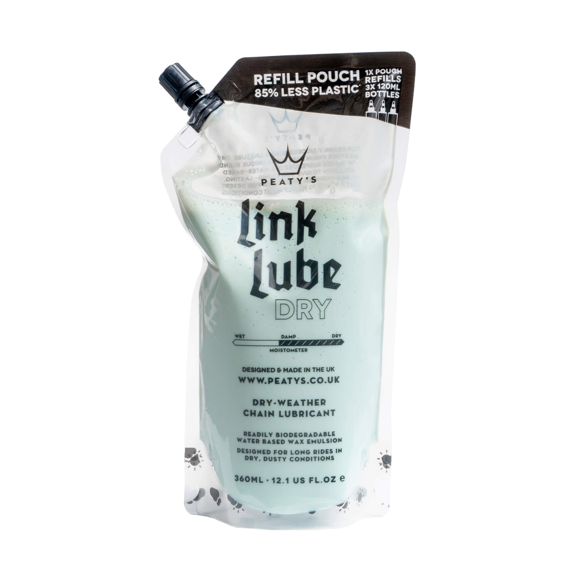 Peaty's - Recharge Lubrifiant Conditions Sec Poche De Recharge Peaty's Link Lube - Bombe Anti-crevaison - Blanc|noir - Decathlon
