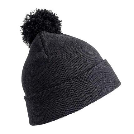 Bonnet à pompon Core Kids - Noir