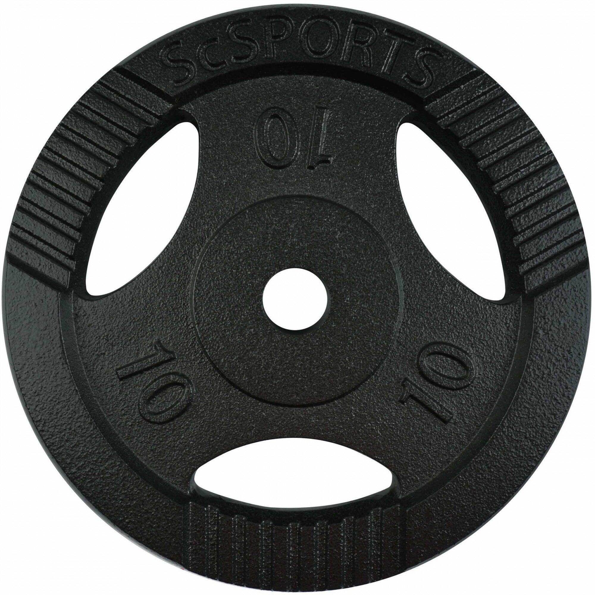 Set de placi de greutate 20 KG (2x 10) 30 si 31mm fonta cu grip negru 3/3