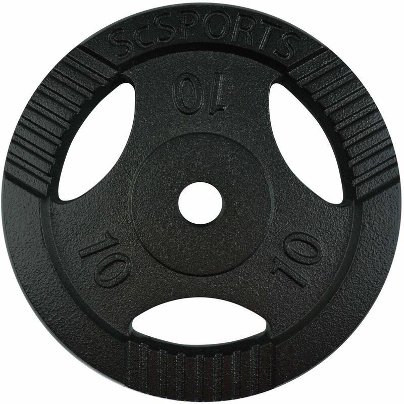 Set de placi de greutate 20 KG (2x 10) 30 si 31mm fonta cu grip negru