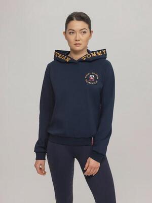 Tommy hilfiger equestrian colorado logo hoodie dames blauw -
