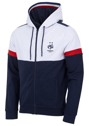 Sweat zippé capuche FFF - Collection officielle Equipe de France de Football
