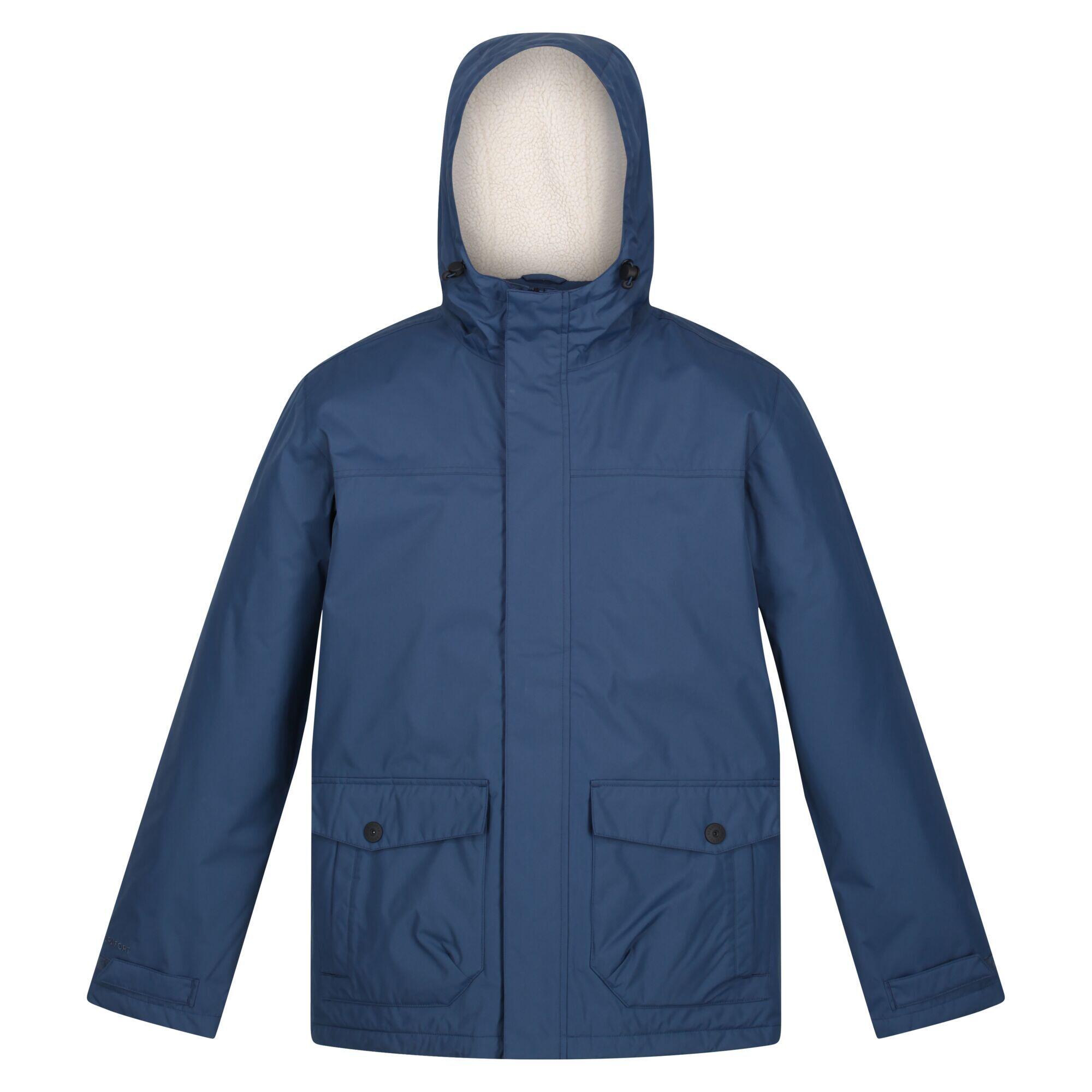 REGATTA Outdoorjacke Sterlings III Freizeit Herren DkDen/WhtStn Wasserdicht Atmungsaktiv