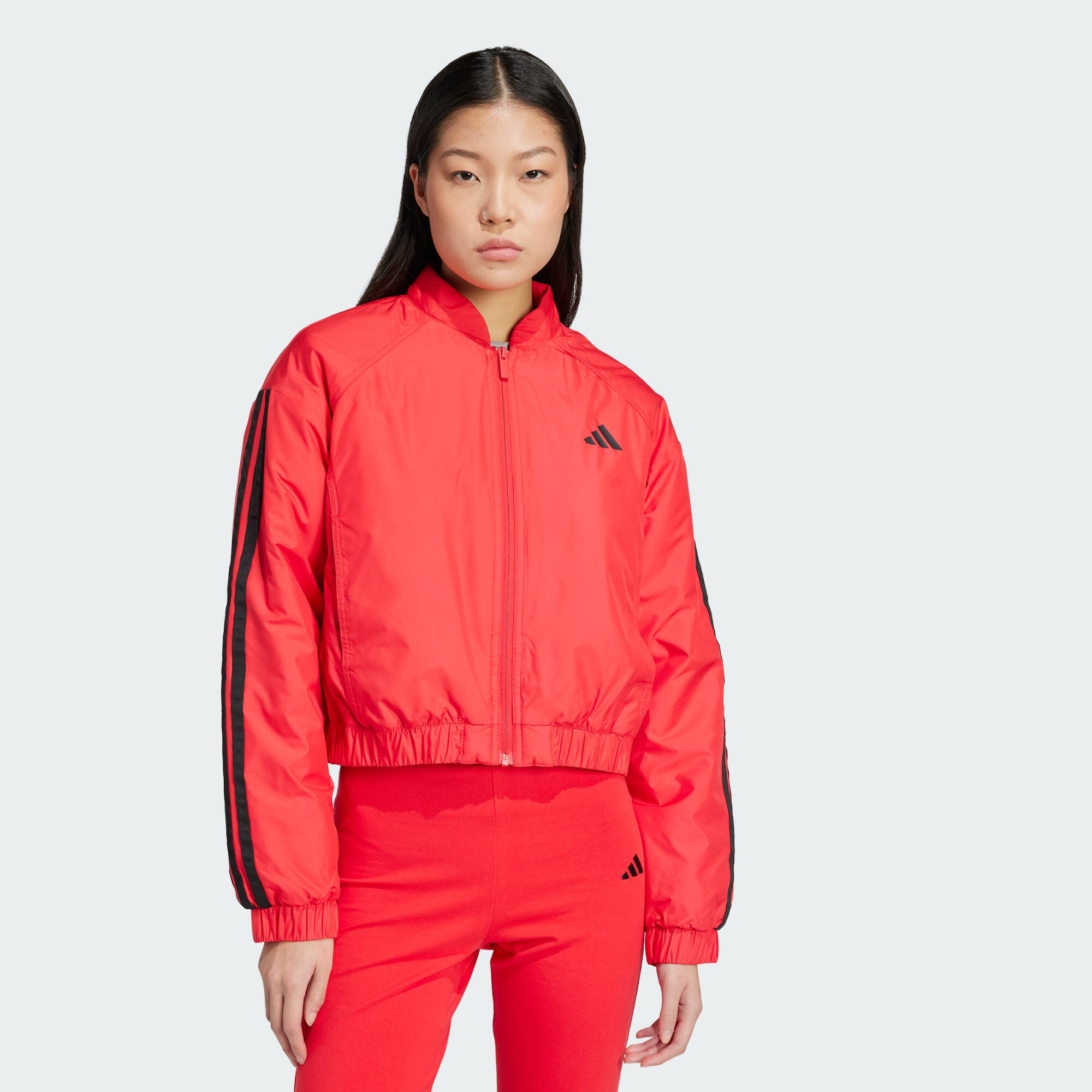 ADIDAS Chaqueta bómber Essentials Insulated Crop 3 bandas