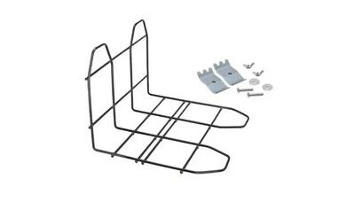 Portapacchi e allargatore per bicicletta in acciaio 28x27 cm nero