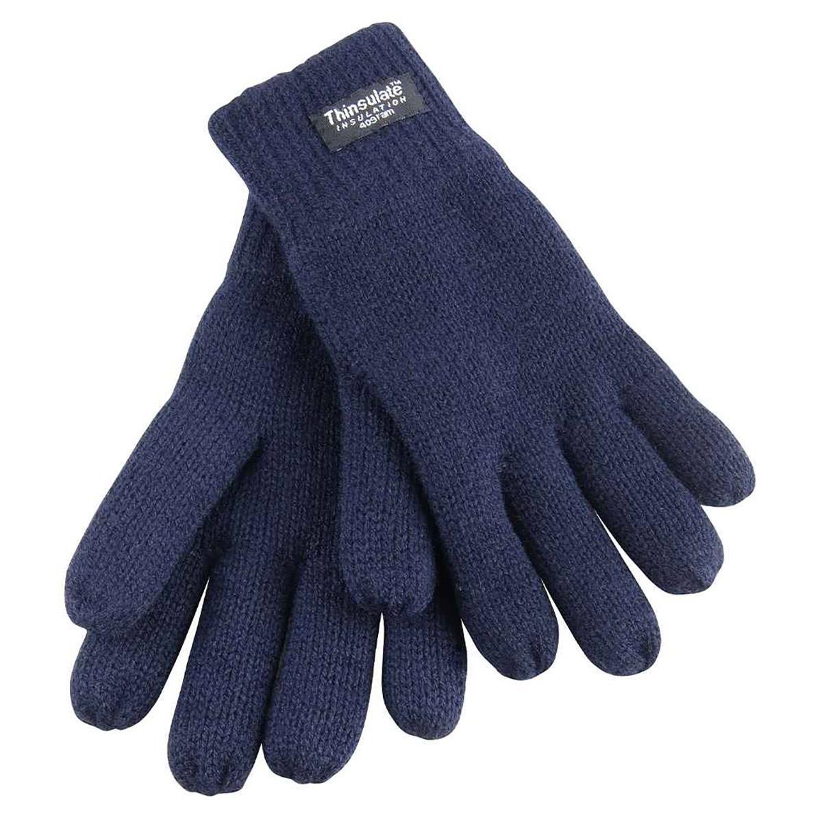 Result Kids Lined Thinsulate™ Gloves - Navy Blue 1/1
