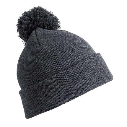 Bonnet à pompon Core Kids - Gris
