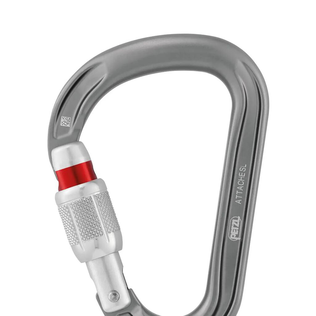 Petzl Attache Screw-Lock Aluminum Carabiner 58g Keylock