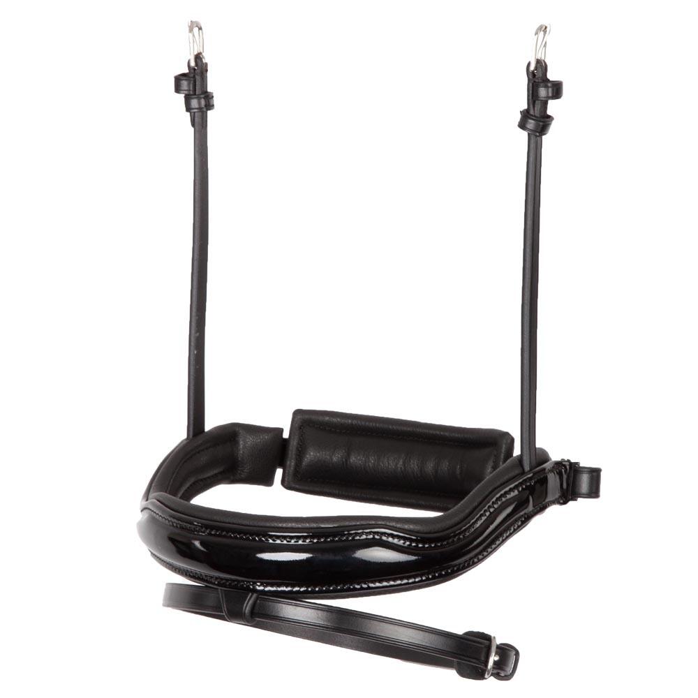 BR Paardenneusriem in anatomisch leer BR Equitation Pull-back Lacquer
