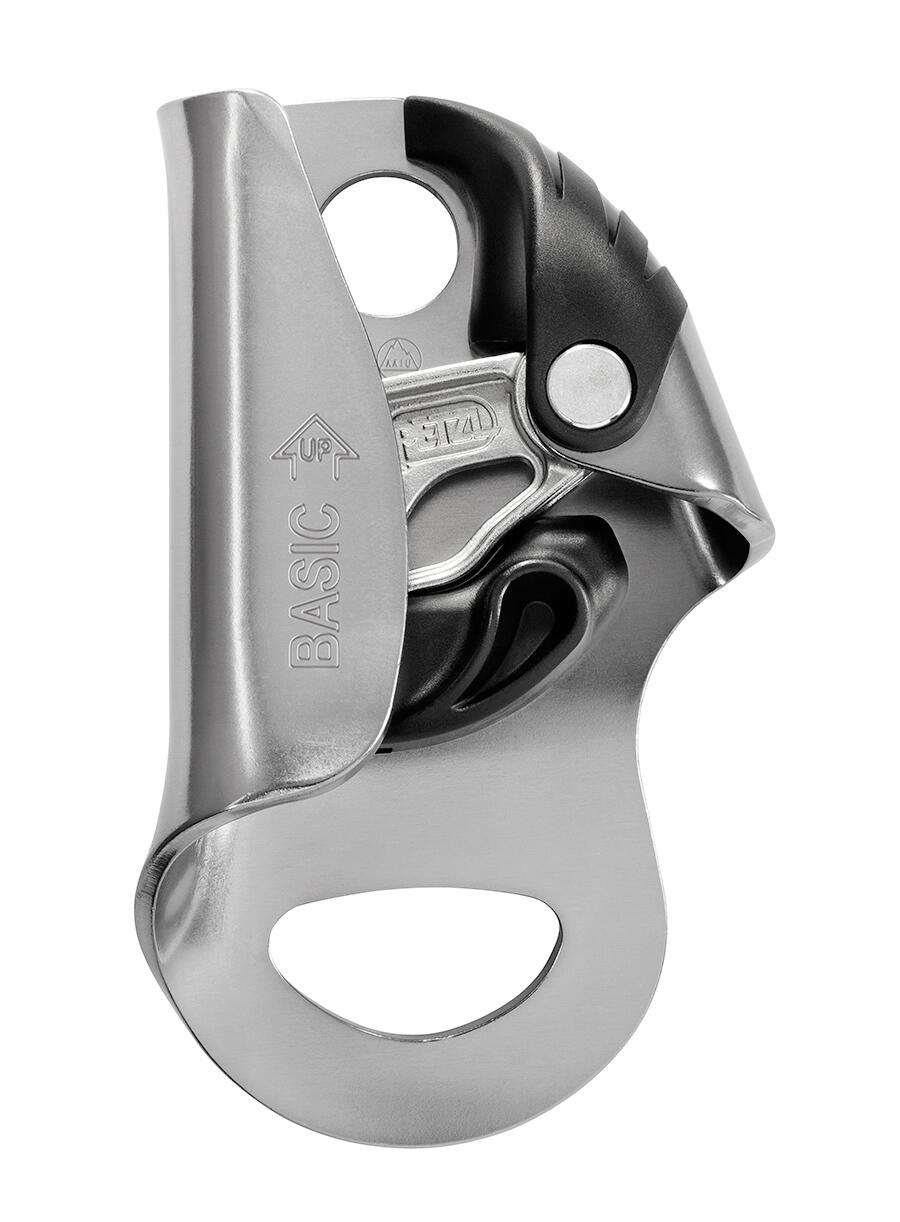 Bloqueur PETZL Basic compact 85 g acier pour cordes 8-11 mm et mouflage 7/7