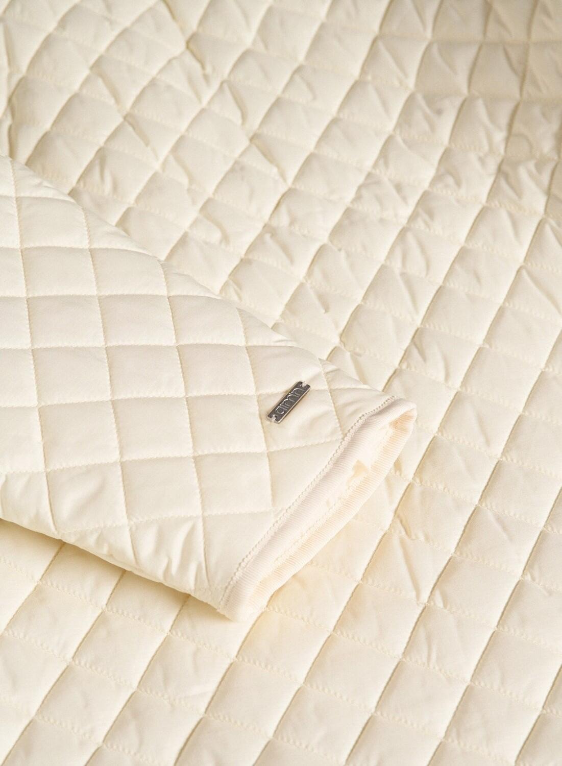 Femme Veste Déperlante Oversize Matelassée Blanc d'Amande 6/7
