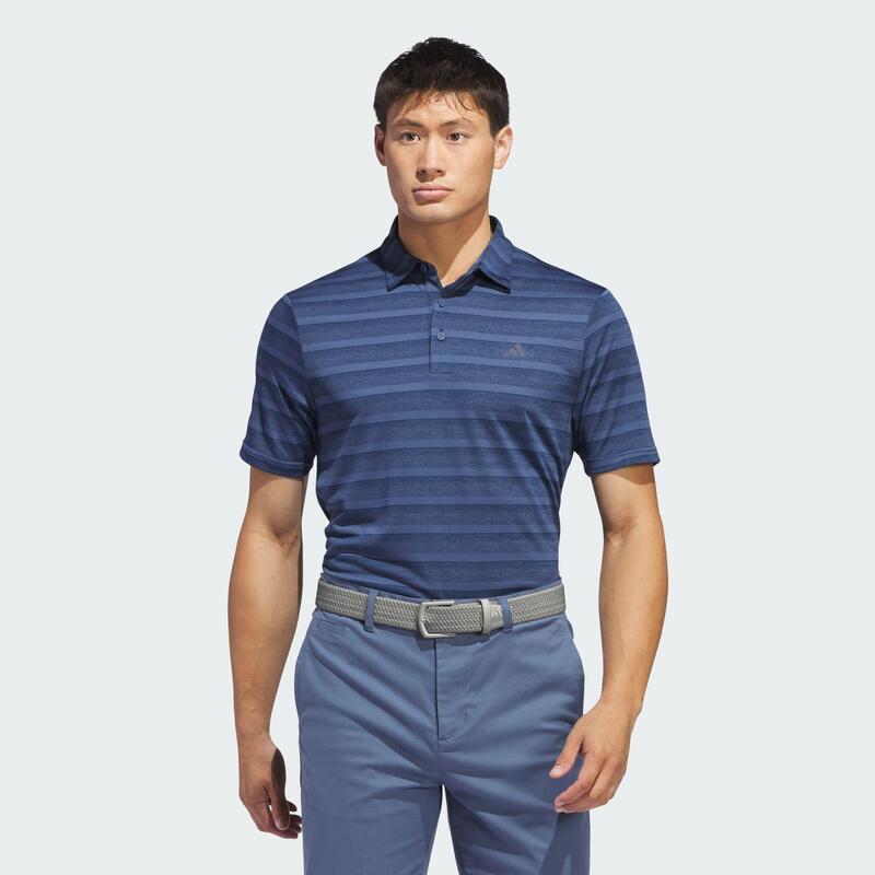 Two-Color Striped Poloshirt