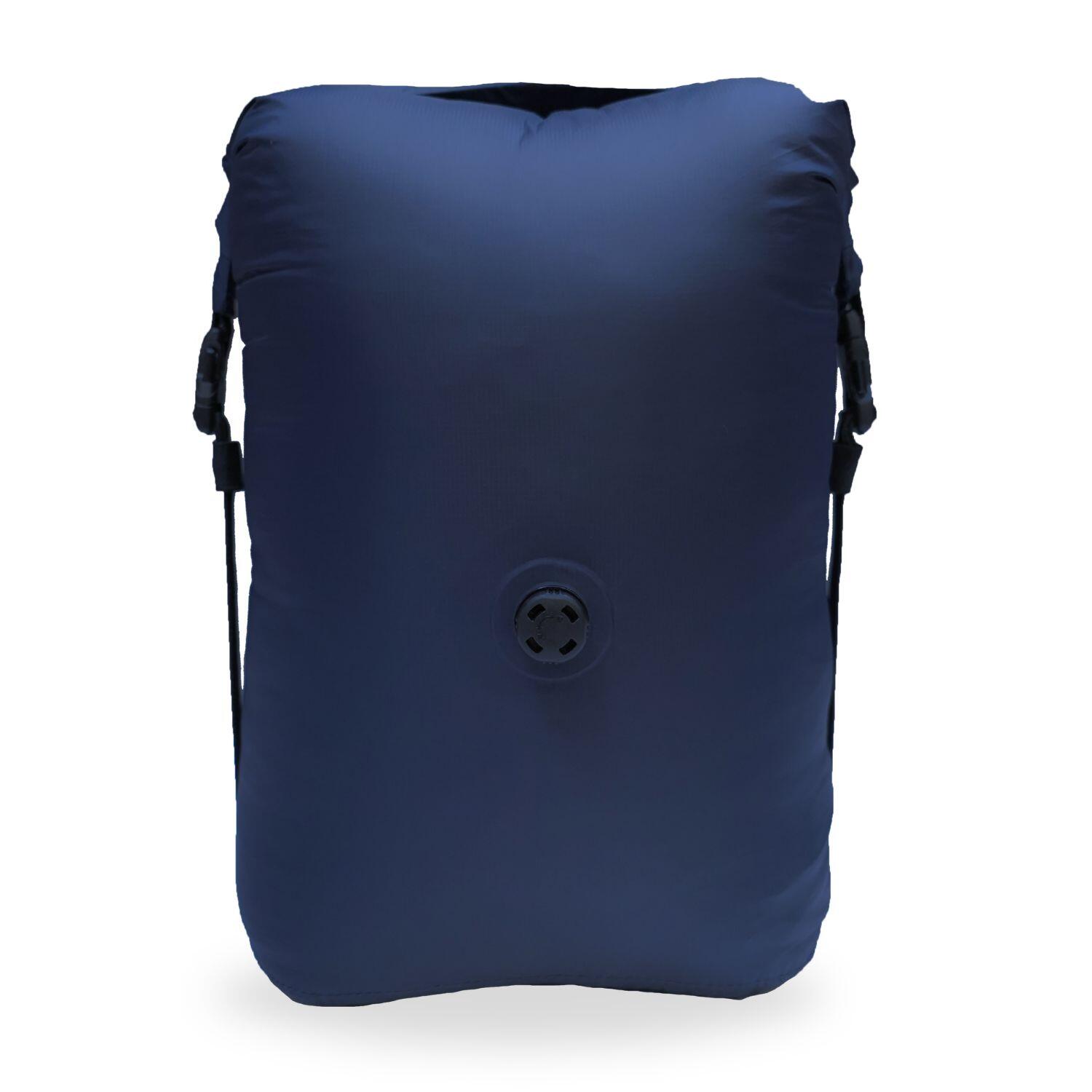 NORDKAMM DryBag met ventiel, compressiedroogzak ultralicht, waterdicht, 17 liter, blauw