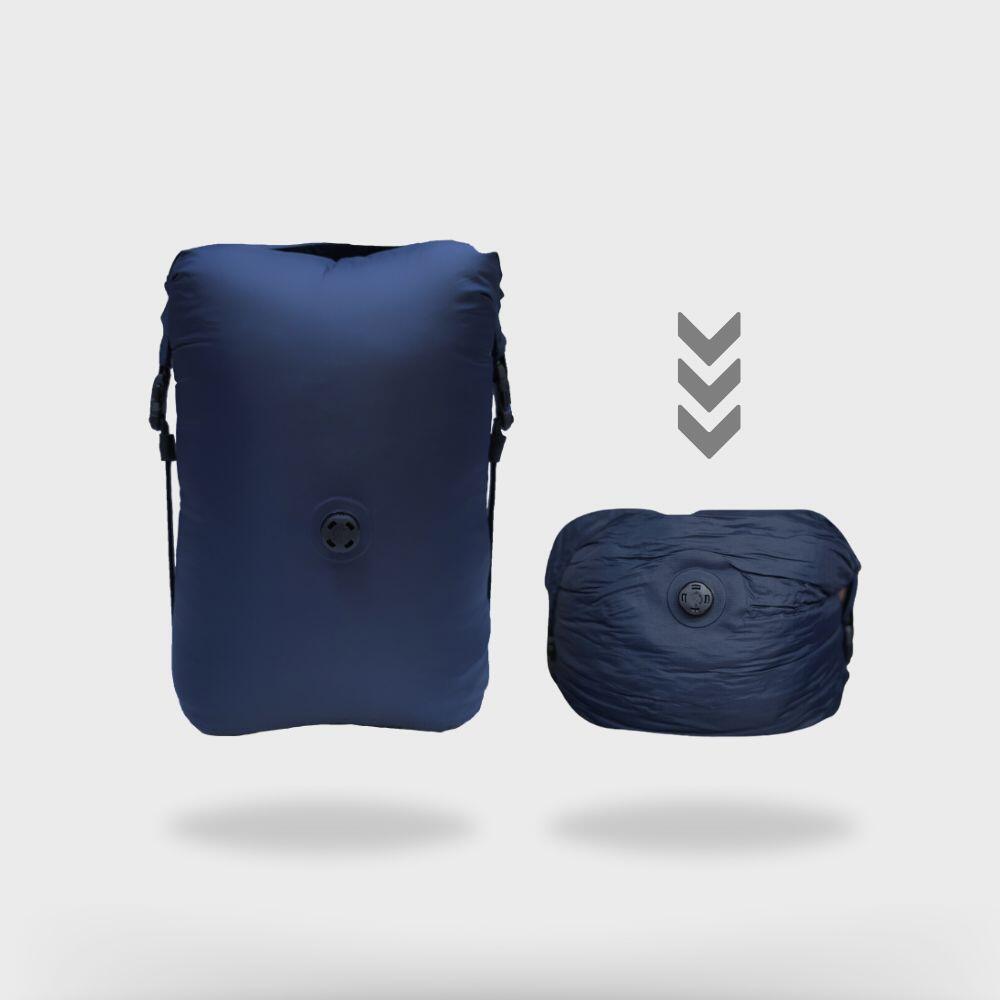 DryBag avec valve, sac sec de compression ultraléger, étanche, 17 litres, bleu 2/7