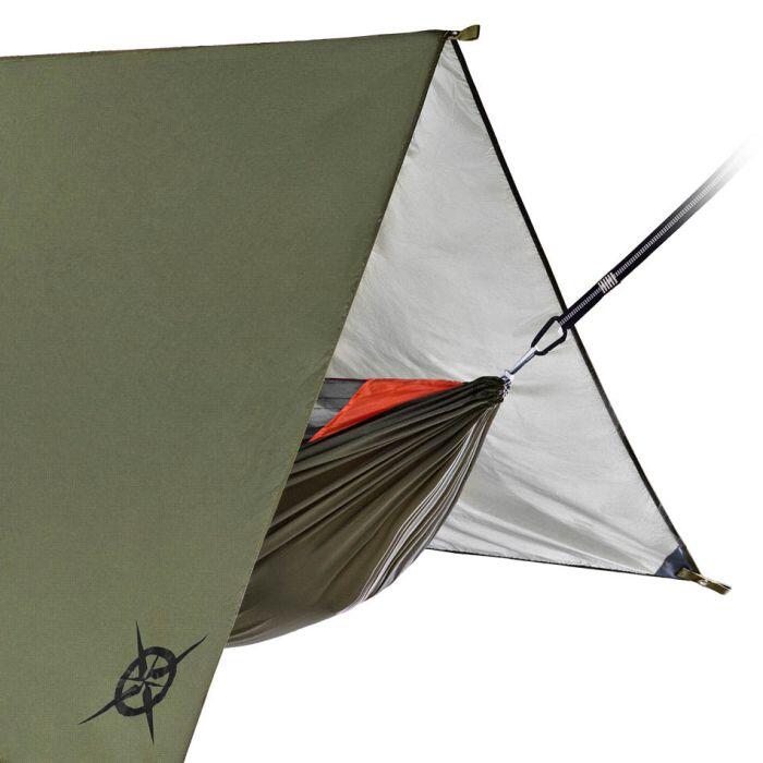Hamac De Voyage Castaway 2 Places Kaki/olive – Neuf, En Nylon, Pour Le Camping