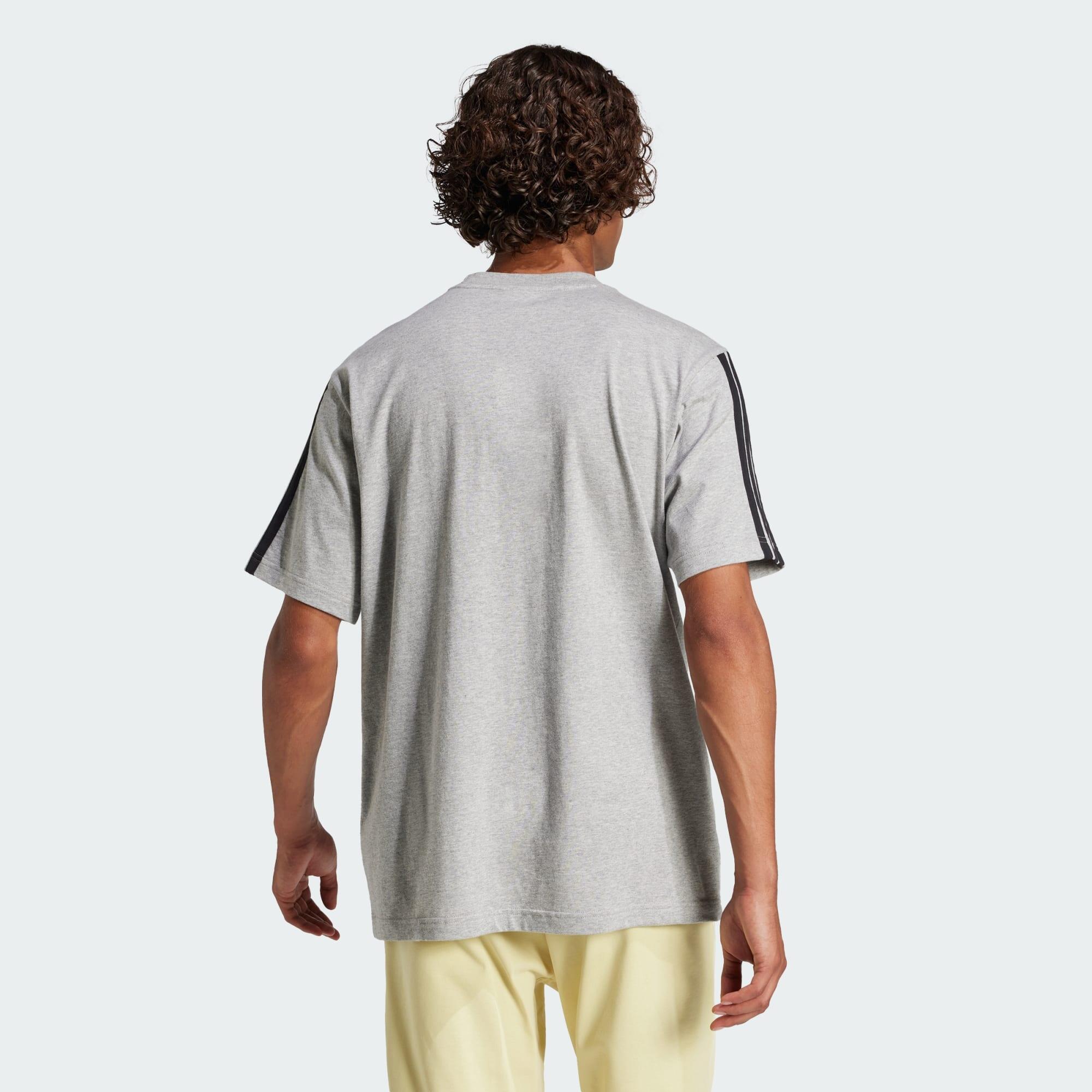 Essentials 3-Streifen Single Jersey T-Shirt 3/5