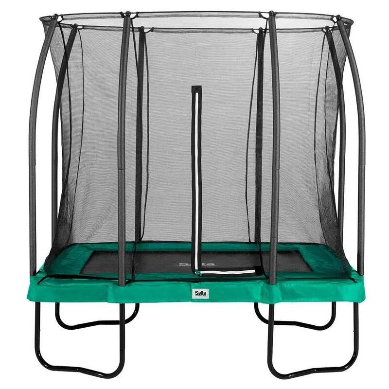 Trampoline - Comfort Edition - 214 x 153 cm - Rechthoekig Groen