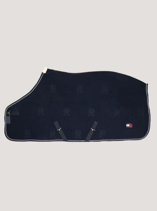 TOMMY HILFIGER EQUESTRIAN Tommy Hilfiger Equestrian Oxford Fleece Deken Blauw