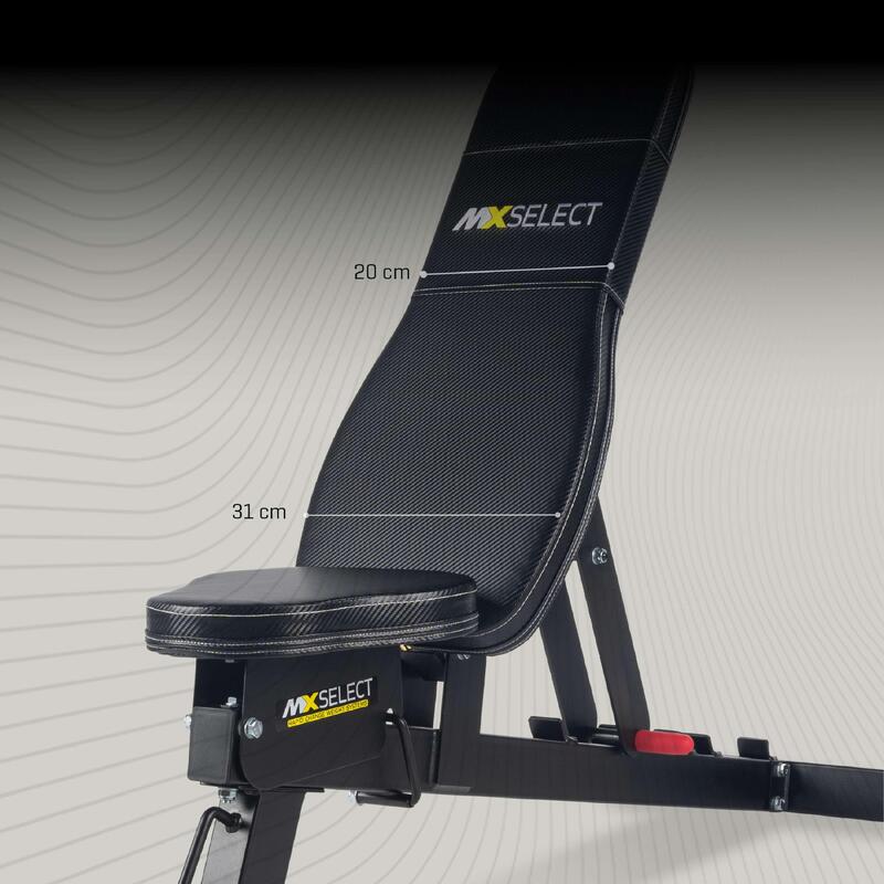 Banc de musculation - Pour les personnes de grande taille - MX Select