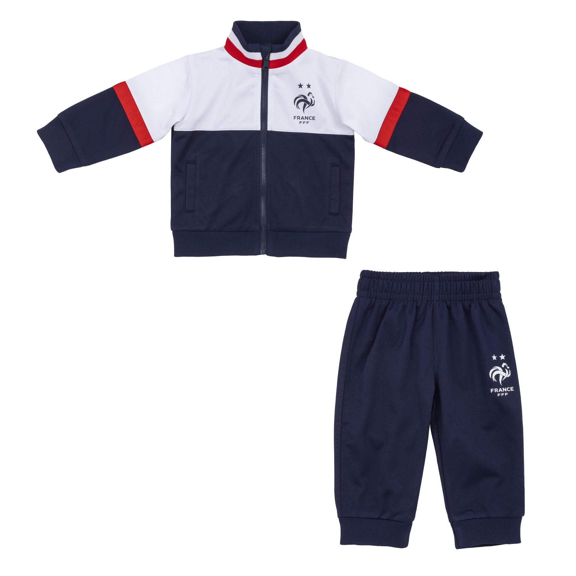 Fff - Survêtement Bébé Garçon Fff - Collection Officielle Equipe De France De Football - Survêtement - Bleu -  2 Ans  - Decathlon