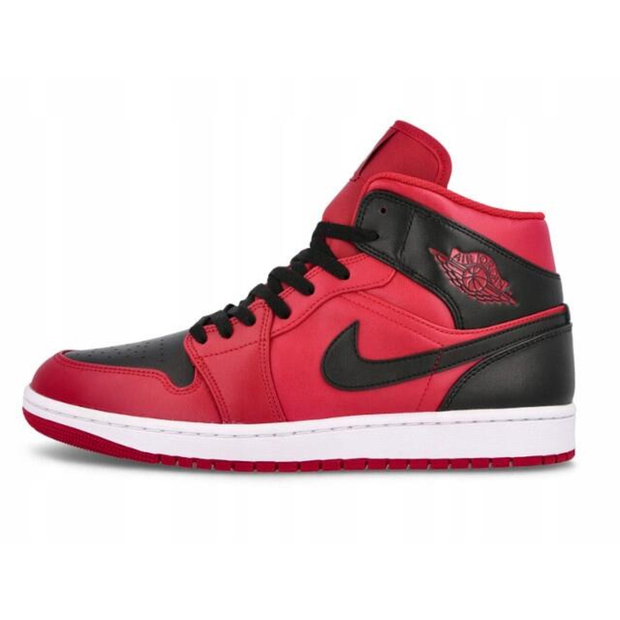 Buty na co dzień męskie NIKE AIR JORDAN 1 MID wysokie skóra