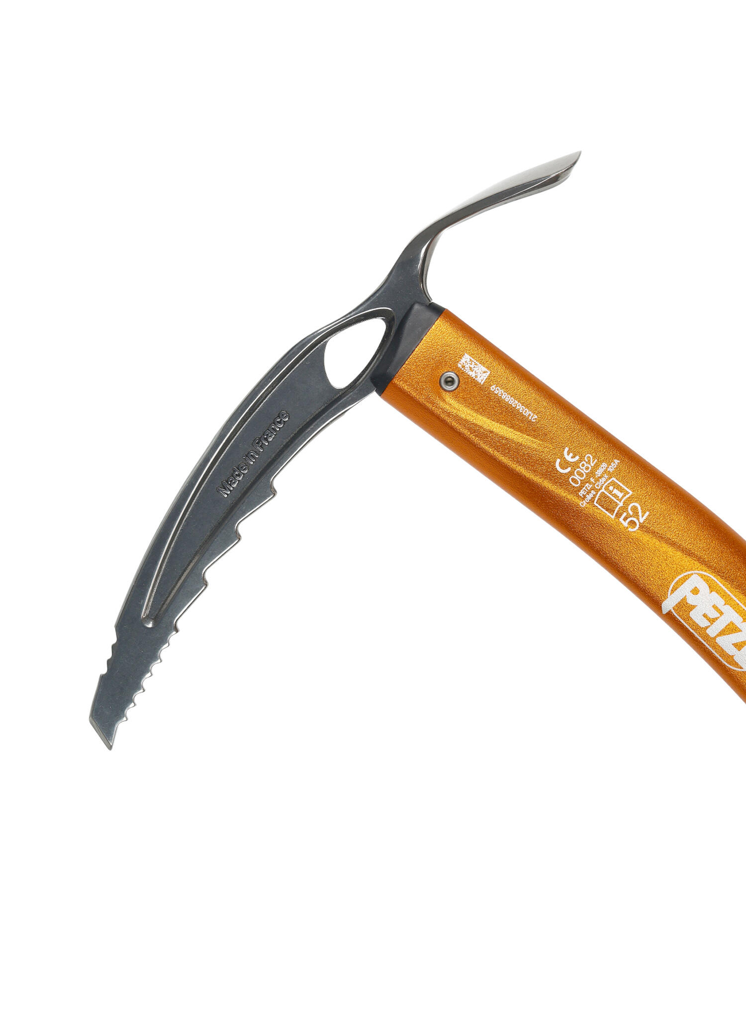 Piolet Petzl SUMMIT EVO 52 cm aluminium 7075 tête et lame acier forgé léger 400g 5/6