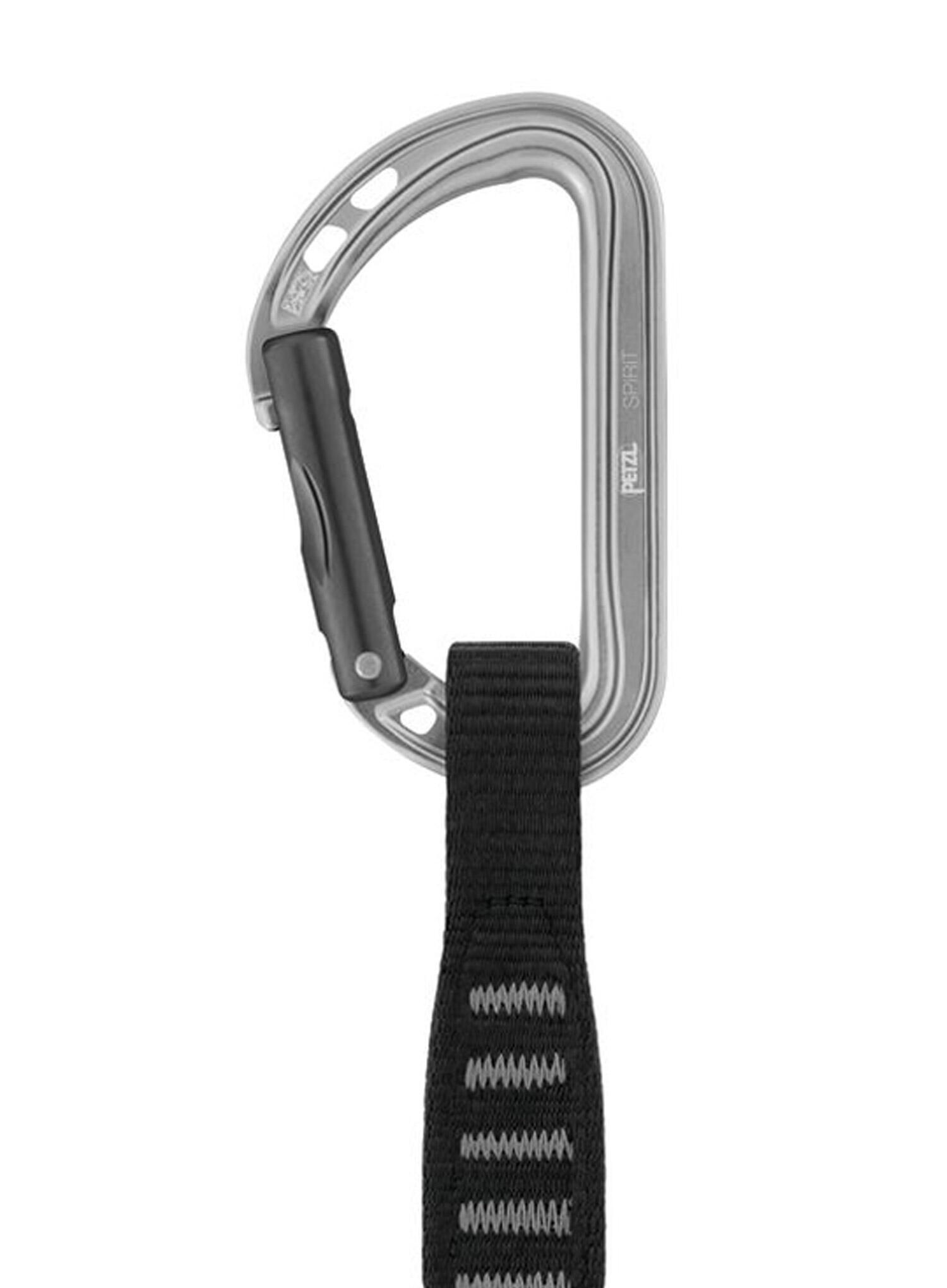 Dégaines Petzl Spirit Express 11 cm – mousquetons alu Keylock et sangle PA 2/3