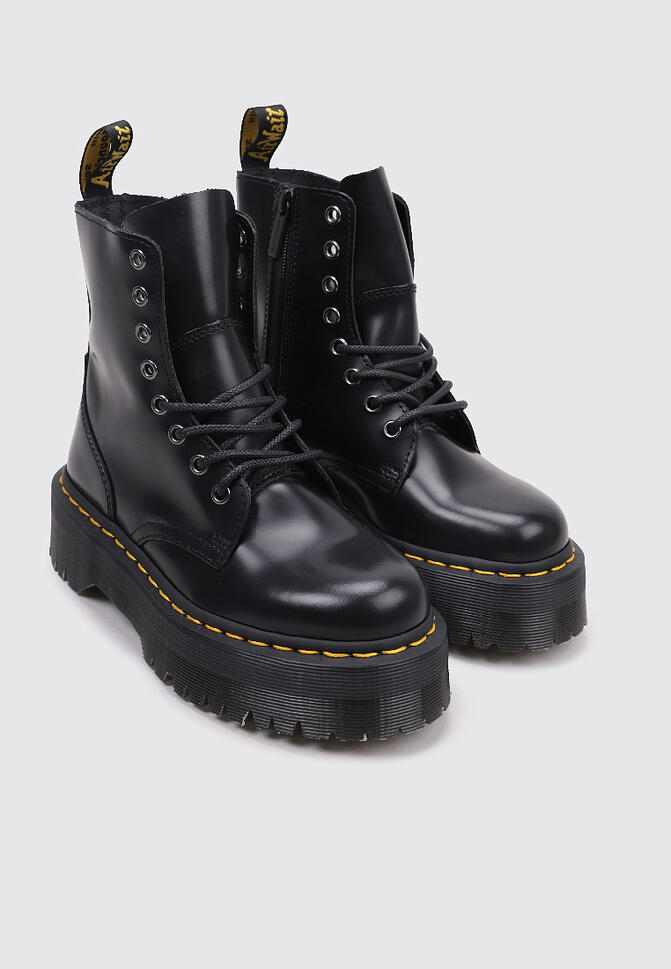 Buty Jadon Polerowane Gładkie Dr Marteny Czarne Damskie