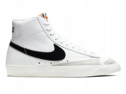 Volwassen Adult Blazer 77 Leren Mid Cut Trainers (Wit, Zwart)