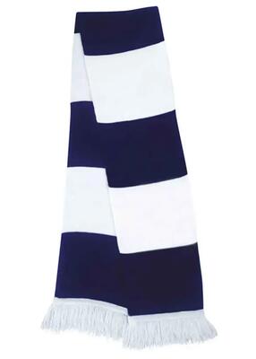 Sciarpa Result Team - Bianco/Blu navy