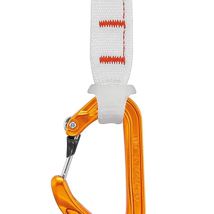 Climbing Quickdraw Petzl Ange Finesse 17 cm - Orange/Grey