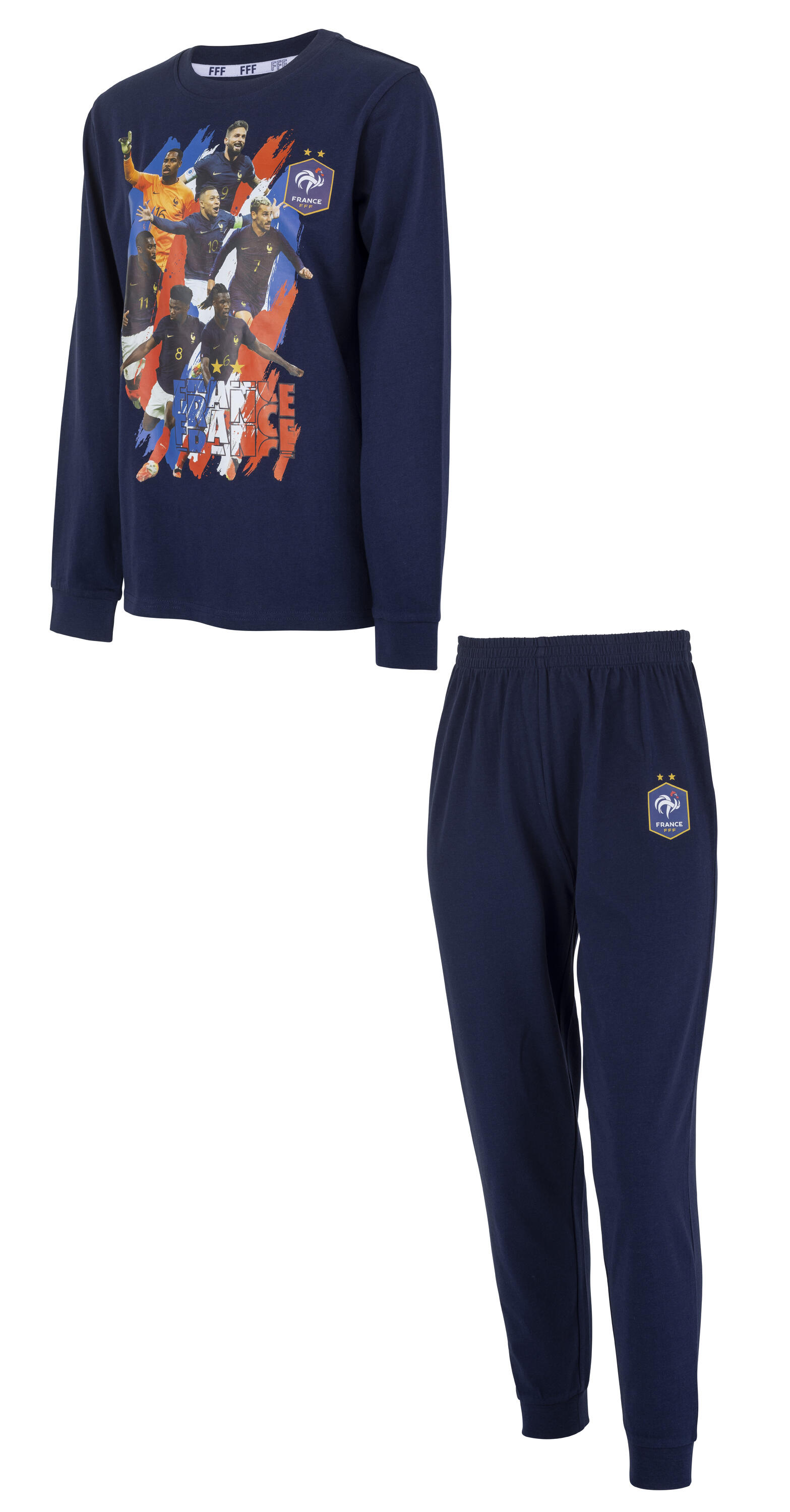 Pyjama enfant FFF - Collection officielle Equipe de France de Football 1/2