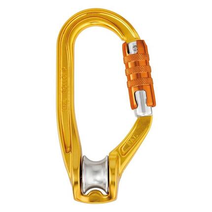 Petzl Rollclip A — poulie-mousqueton aluminium Triact-Lock, réa 18 mm