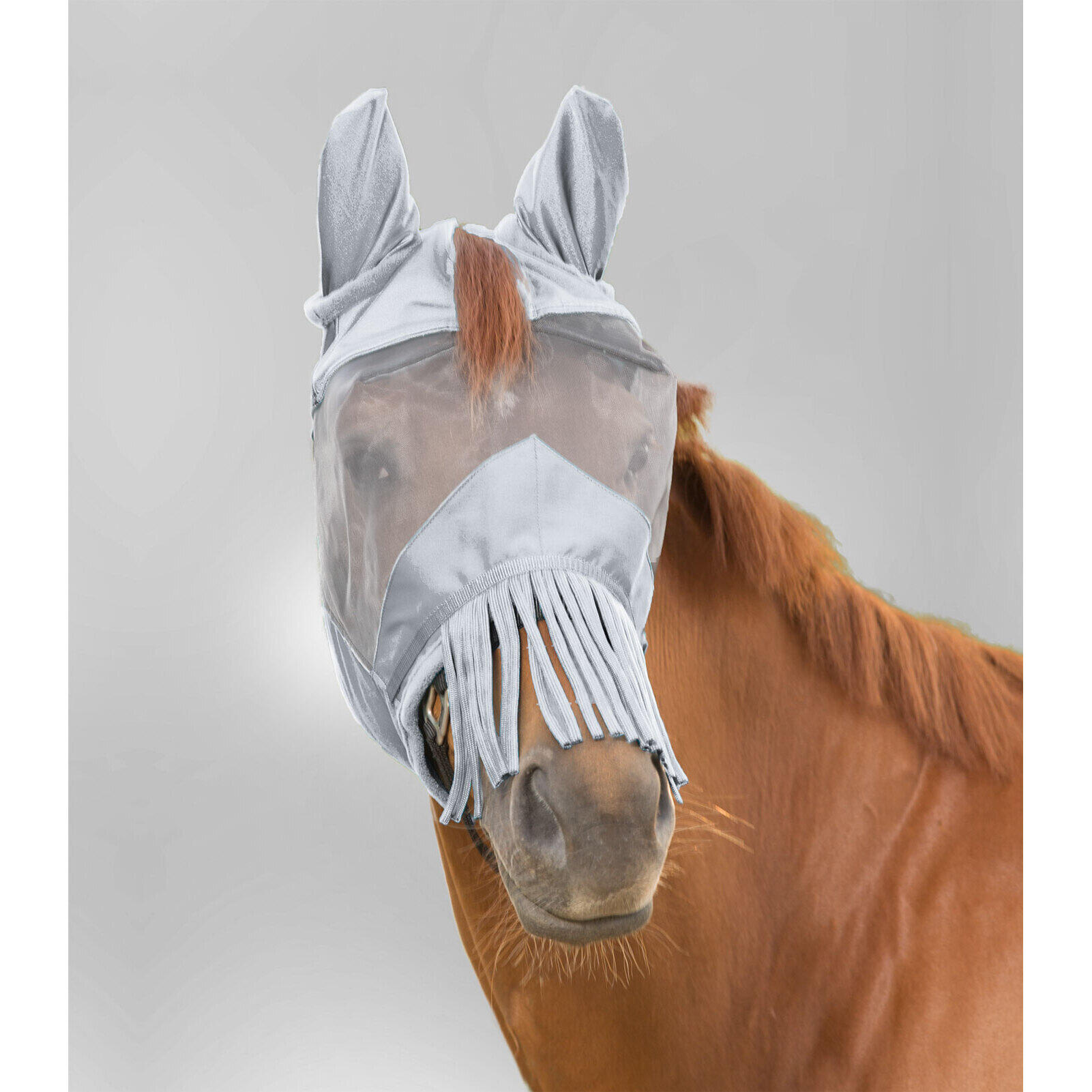 Maschera anti-insetti per cavallo con protezione per le orecchie e il muso Waldh 2/2