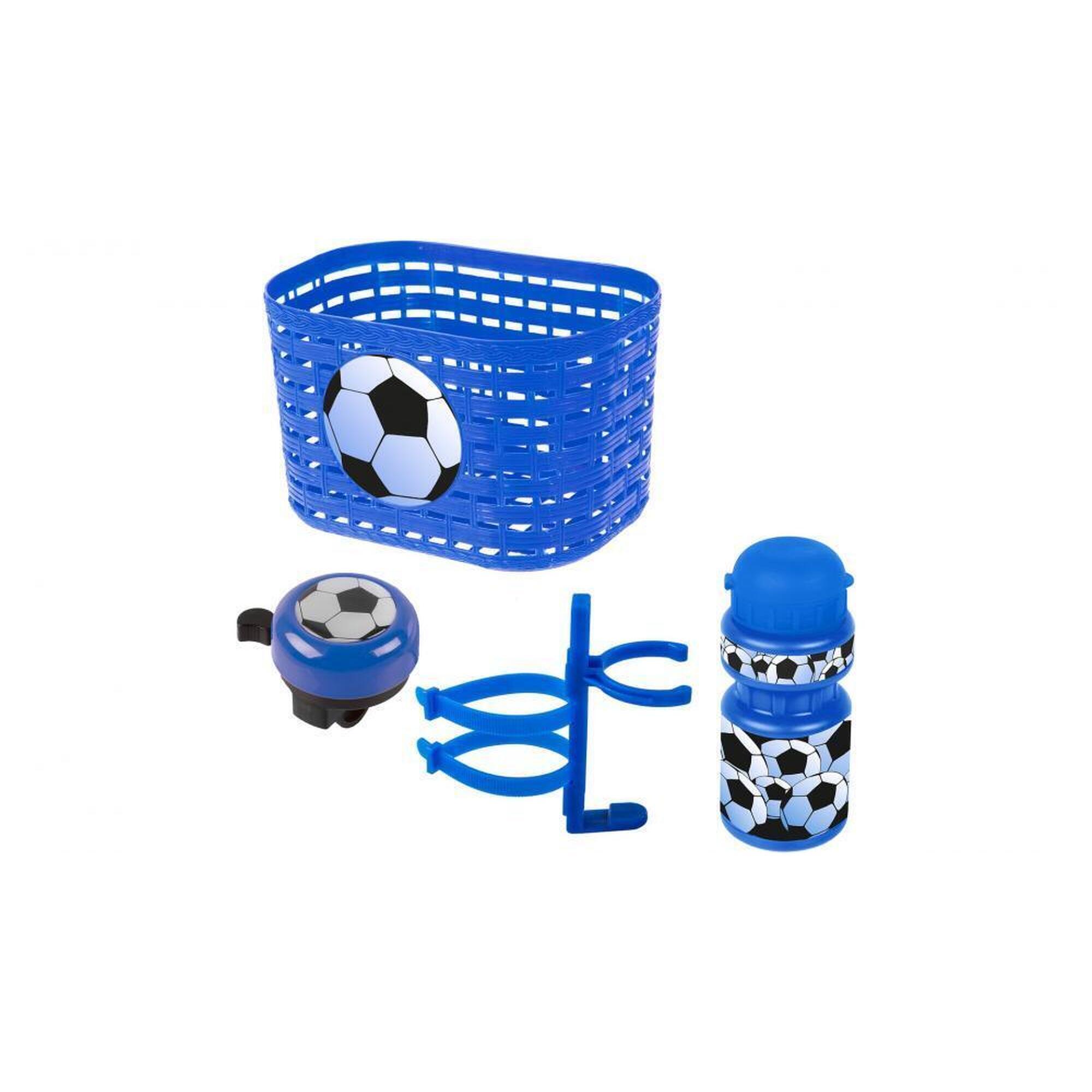 Messingschlager - Ventura Set Voetbald'accessoires Garçon Bleu / Blanc 4 Pièces - Béquille - Bleu - Taille Unique - Decathlon