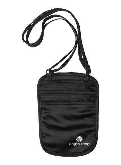 Saszetka Eagle Creek Silk Undercover Neck Wallet - black