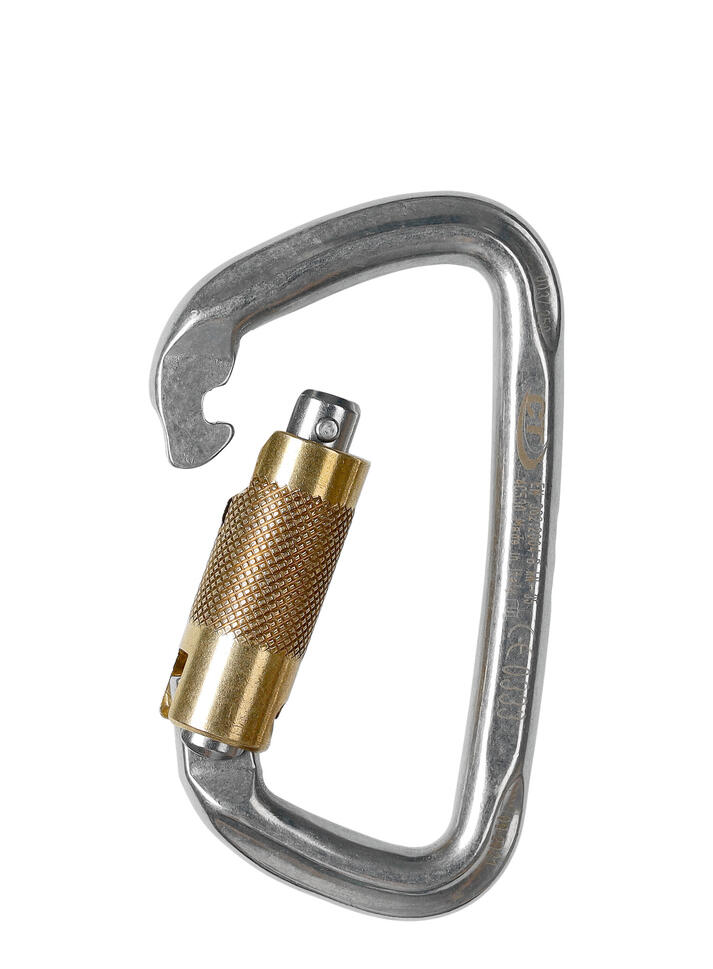 Karabinek do wspinaczki Climbing Technology D-Shape Steel TG