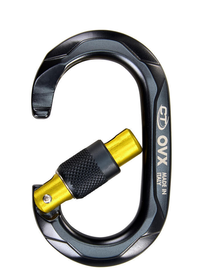 Karabinek wspinaczkowy Climbing Technology OVX Carabiner - anthra/gold