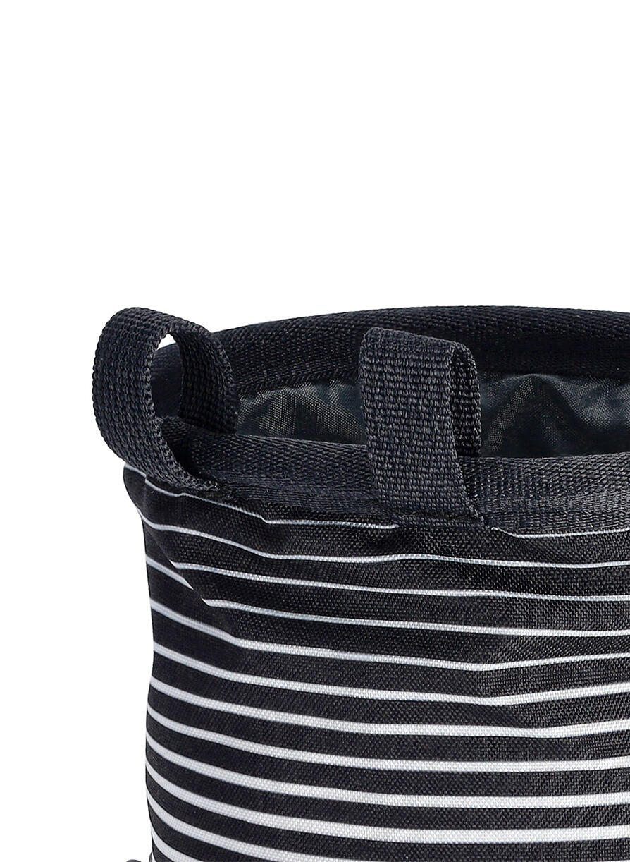 Sac magnésie Petzl Bandi noir/blanc léger, robuste, cordon et boucle 6/7