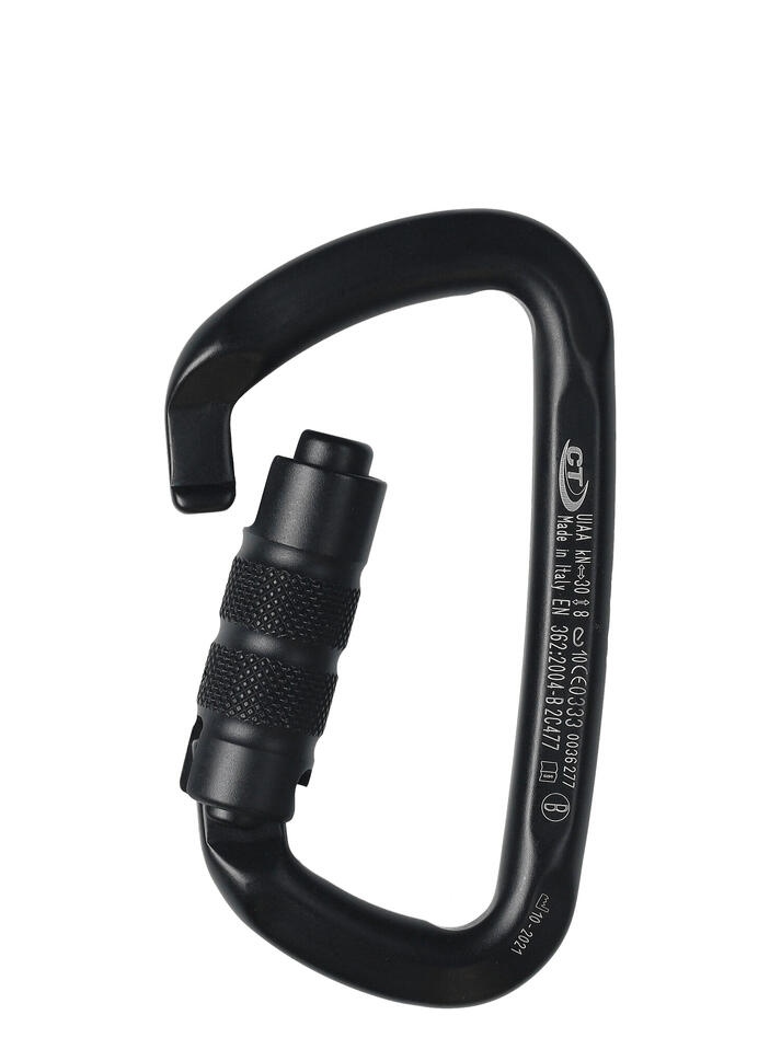 Karabinek do wspinaczki Climbing Technology D-Shape CF TG Triplex