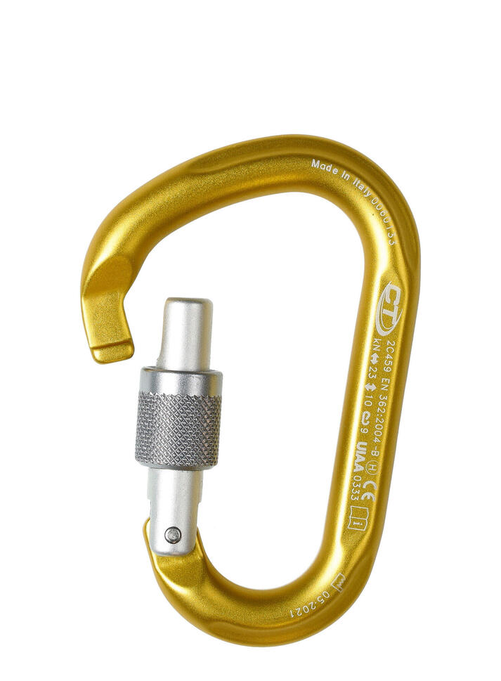 Karabinek wspinaczkowy Climbing Technology Snappy CF SG - ocher