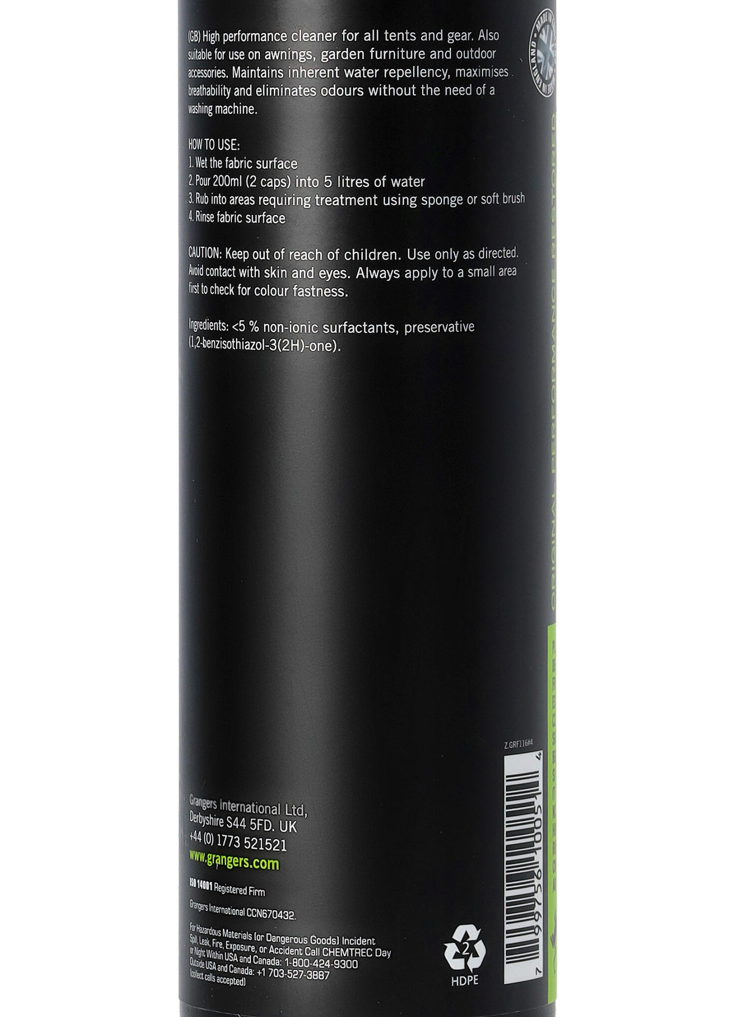 Środek do czyszczenia namiotów Grangers Tent Gear Cleaner 500 ml 4/4
