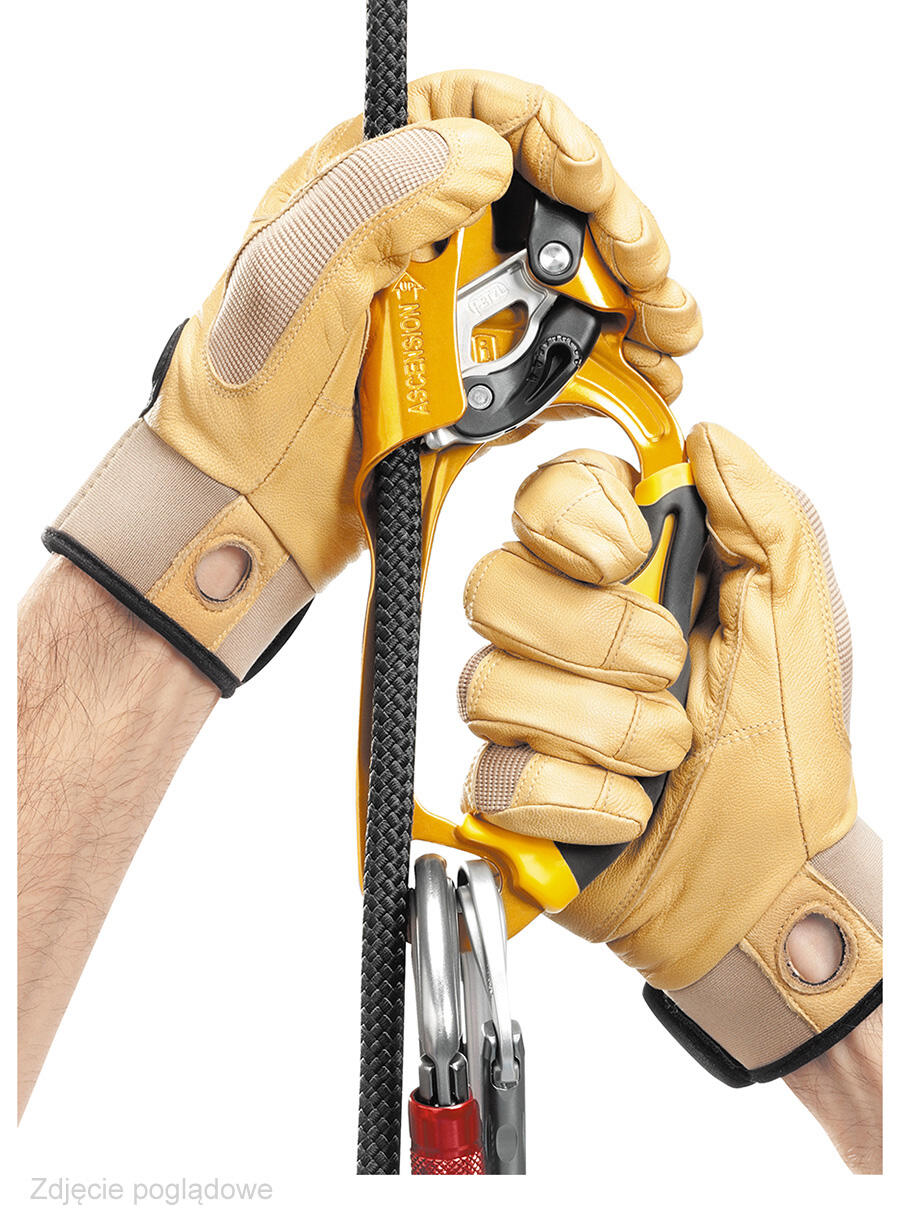 Asa-bloqueador Petzl ASCENSION mano izquierda negra ergonómica 8–13 mm 165 g 4/5