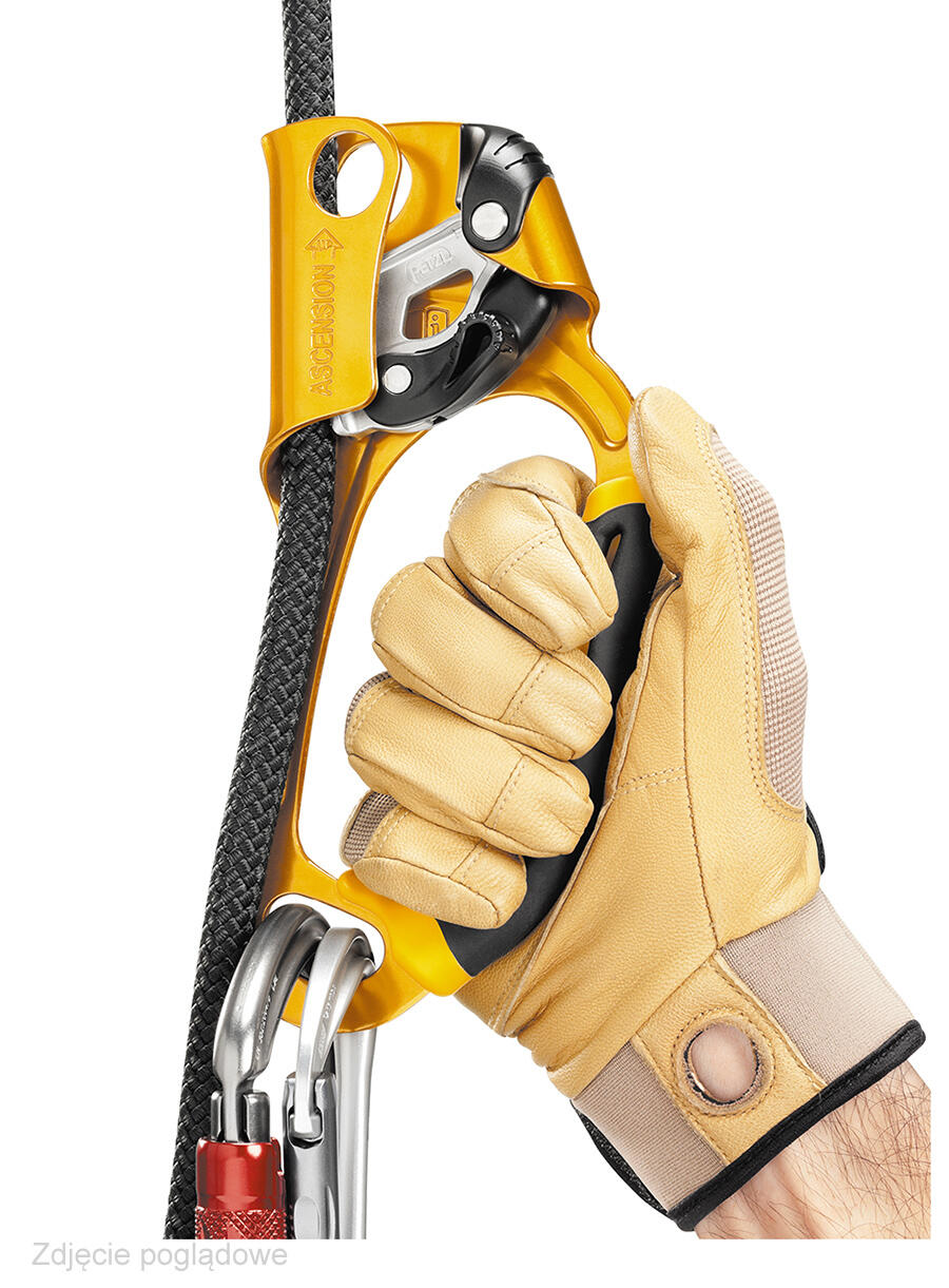 Asa-bloqueador Petzl ASCENSION mano izquierda negra ergonómica 8–13 mm 165 g 2/5